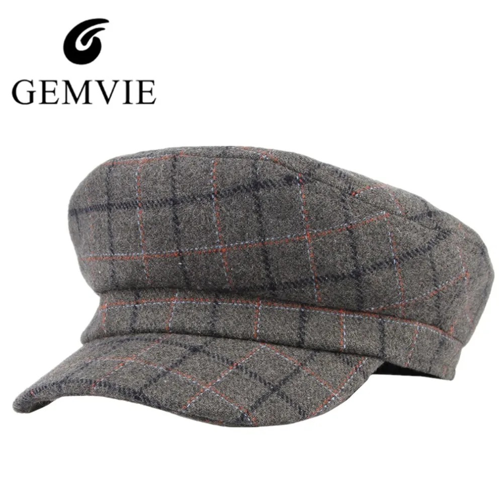 2018 Fashion Unisex Big Square Plaid Berets Autumn Winter Keep Warm Wool Blend Newsboy Hat Men Women Casual Peak Cap Sailor Hat
2018 Fashion Unisex Big Square Plaid Berets Autumn Winter Keep Warm Wool Blend Newsboy Hat Men Women Casual Peak Cap Sailor Hat