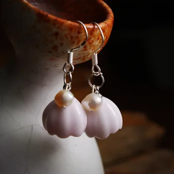 vintage 925 silver ceramic Earrings Korean fashion retro long Natural Pearl Freshwater shells Earrings Ear jewelry flowers
vintage 925 silver ceramic Earrings Korean fashion retro long Natural Pearl Freshwater shells Earrings Ear jewelry flowers