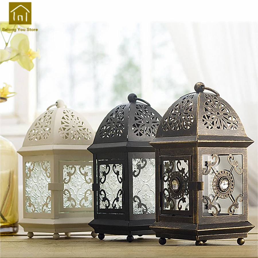 Candle Holders Iron Vintage Retro Candlestick Lamp Moroccan Laterns Table Candelabra Wedding Candelabros Home Decor WKL019
Candle Holders Iron Vintage Retro Candlestick Lamp Moroccan Laterns Table Candelabra Wedding Candelabros Home Decor WKL019