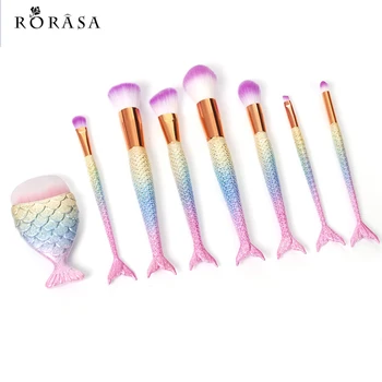 8Pcs Mermaid Shaped Makeup Brush Set Big Fish Tail Foundation Powder Make-up Brushes Eyeshadow Contour Blending Cosmetic Brush 1
8Pcs Mermaid Shaped Makeup Brush Set Big Fish Tail Foundation Powder Make-up Brushes Eyeshadow Contour Blending Cosmetic Brush 1