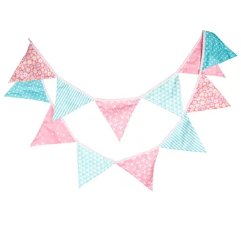New Girl's Birthday Party Decoration 3.2m 12 Flags Floral Print Fabric Bunting Pennant Princess Party Decoration Banner
New Girl's Birthday Party Decoration 3.2m 12 Flags Floral Print Fabric Bunting Pennant Princess Party Decoration Banner