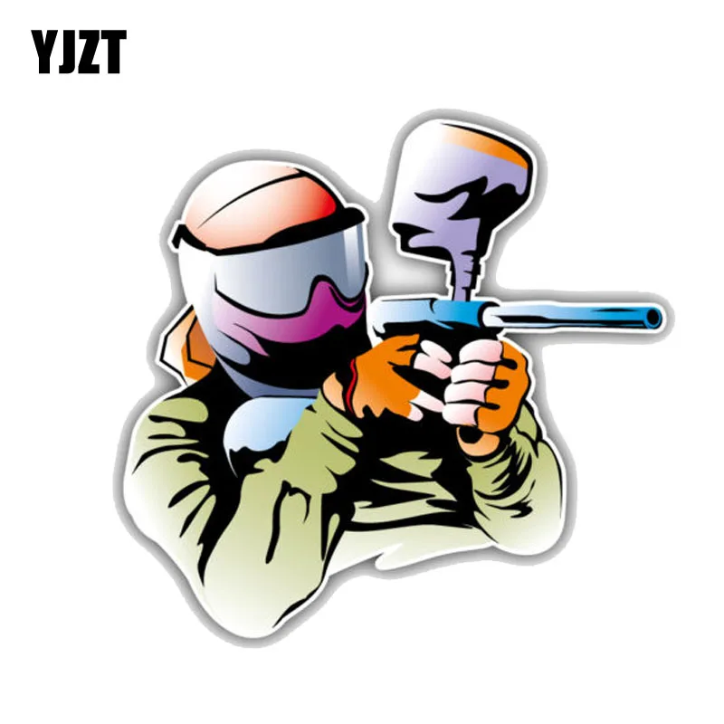YJZT 11.1CM*10.6CM Interesting Paintball Player PVC Decoration Car Sticker 11-00209
YJZT 11.1CM*10.6CM Interesting Paintball Player PVC Decoration Car Sticker 11-00209