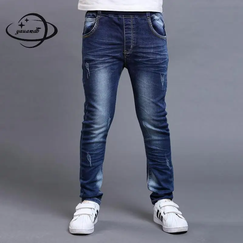 YAUAMDB kids jeans 2018 spring autumn 4-15Y cotton boys Trousers clothing mid waisted fold letter novelty children clothes Y36
YAUAMDB kids jeans 2018 spring autumn 4-15Y cotton boys Trousers clothing mid waisted fold letter novelty children clothes Y36