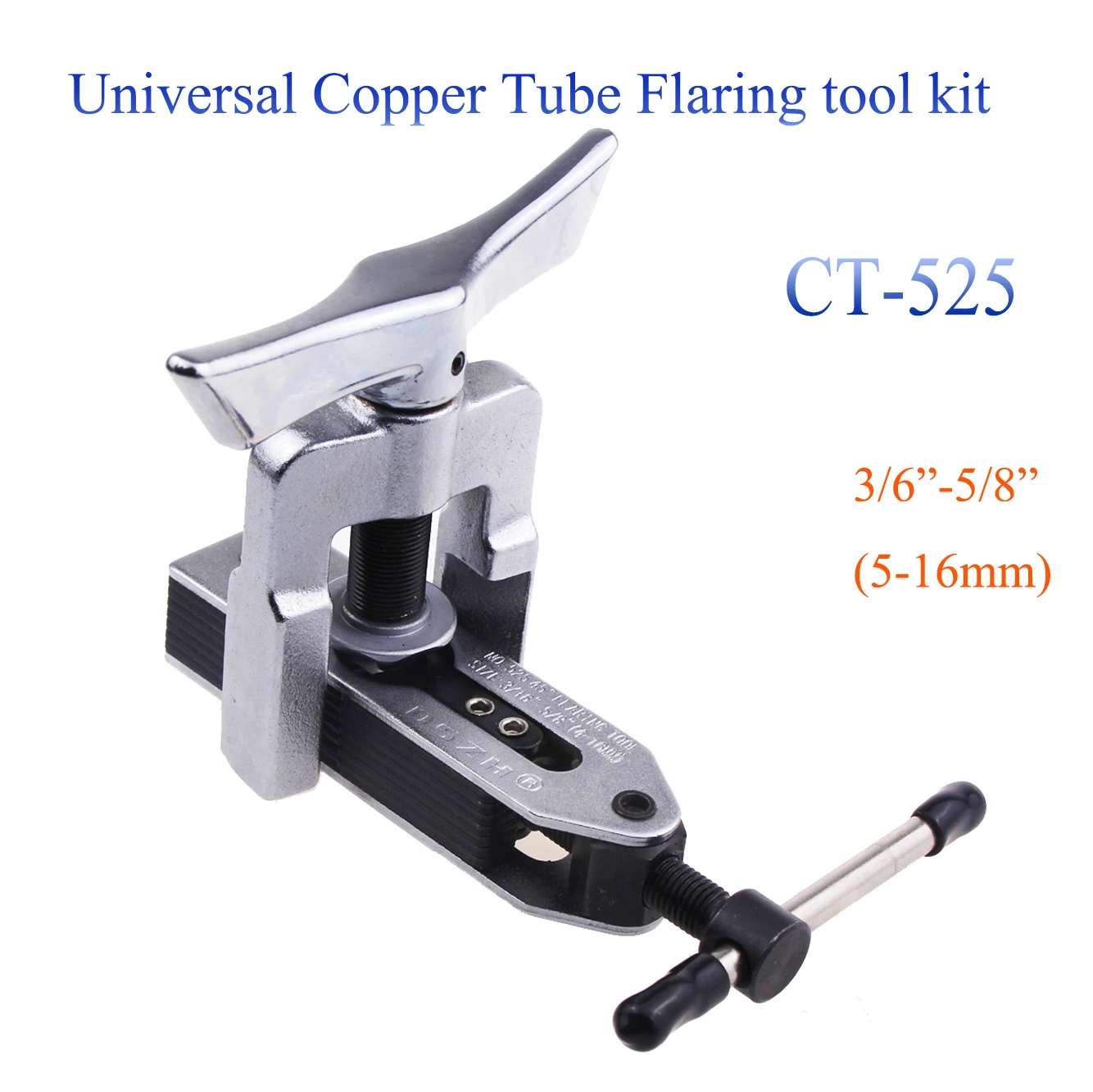 Flexible 3/6" to 5/8" (5-16 mm) Universal Copper tube flaring tool kit CT-525 Tube expander 1pc lot
Flexible 3/6" to 5/8" (5-16 mm) Universal Copper tube flaring tool kit CT-525 Tube expander 1pc lot