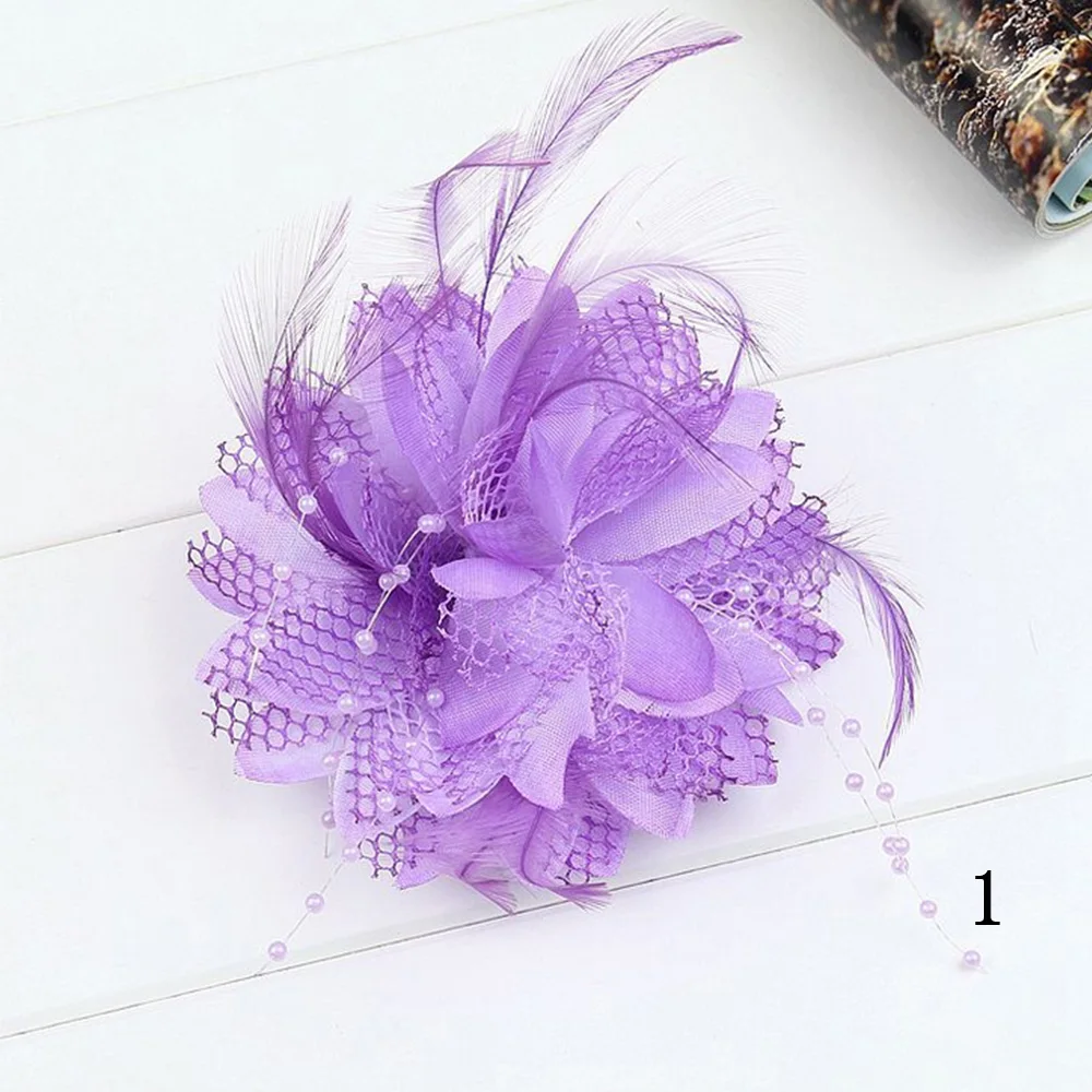New Flower Feather Bead Corsage Hair Clips Fascinator Bridal Hairband Brooch Pin Hot Wedding Accessories Brand New High Quality
New Flower Feather Bead Corsage Hair Clips Fascinator Bridal Hairband Brooch Pin Hot Wedding Accessories Brand New High Quality