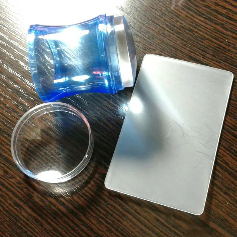 3.8cm Silicone Jelly 5 Color Nail Art Polish Transfer Stamper Stamp Stamping Scraper with CapTemplate Print Manicure Tool
3.8cm Silicone Jelly 5 Color Nail Art Polish Transfer Stamper Stamp Stamping Scraper with CapTemplate Print Manicure Tool