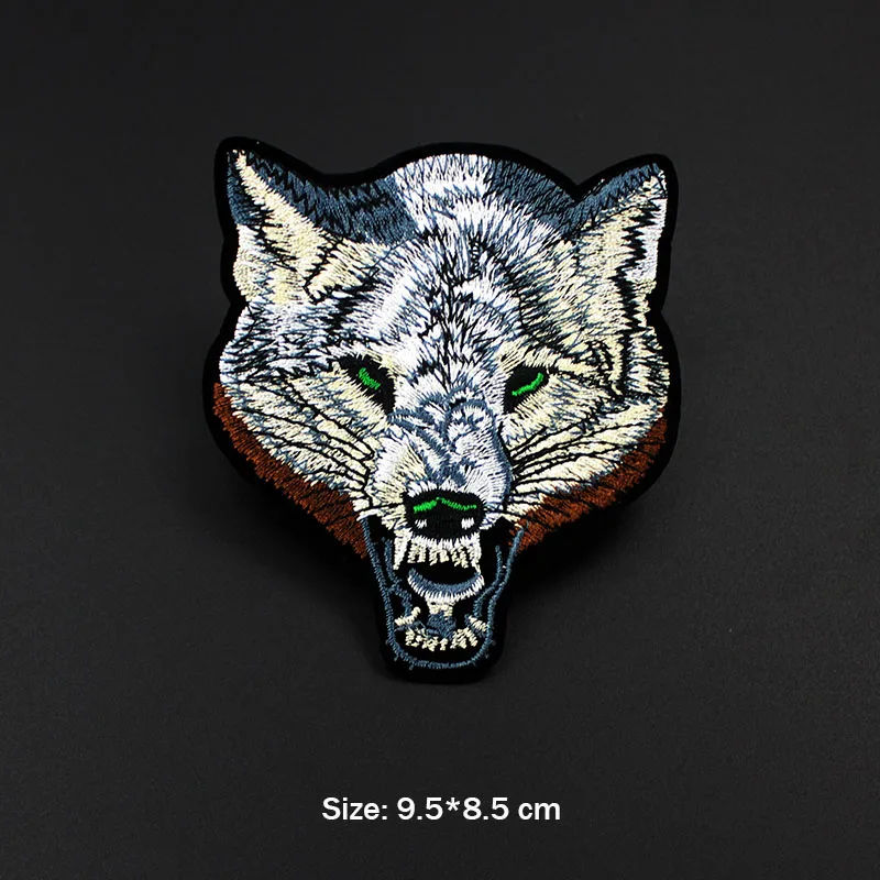 Cool Beast Wolf Patches Iron on Size: 9.5*8.5 cm Embroidery Cropped Patches Applique for Jacket Backpack Animal Badges
Cool Beast Wolf Patches Iron on Size: 9.5*8.5 cm Embroidery Cropped Patches Applique for Jacket Backpack Animal Badges