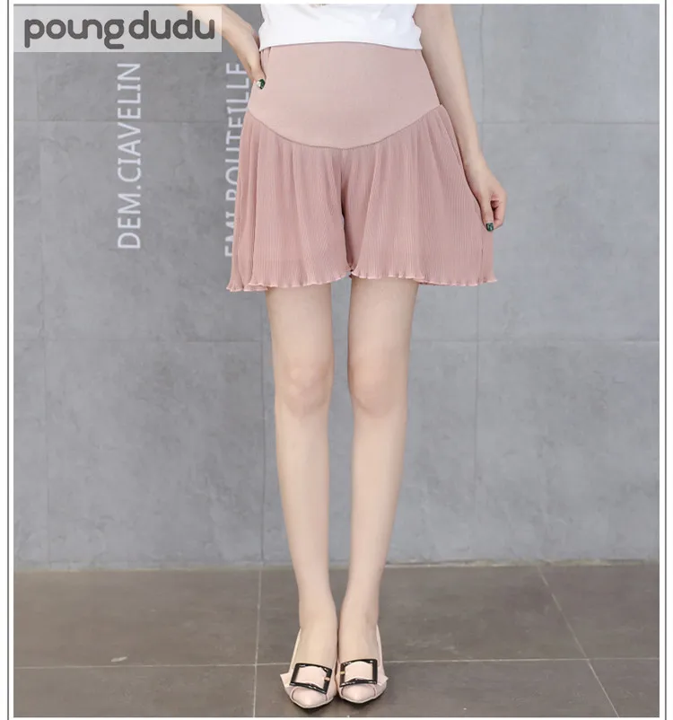 Poungdudu Maternity pants shorts pregnant women wide leg pants thin section pleated loose large size summer casual wear
Poungdudu Maternity pants shorts pregnant women wide leg pants thin section pleated loose large size summer casual wear