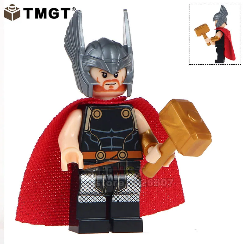 Single Sale Super Heroes WM447 Thor With Harmer Golden Left Arm Loki Lady Thor Heimdall Building Blocks Toys For Children
Single Sale Super Heroes WM447 Thor With Harmer Golden Left Arm Loki Lady Thor Heimdall Building Blocks Toys For Children