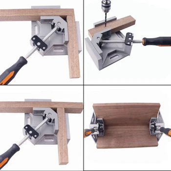 Hot Aluminum Single Handle 90 Degree Right Angle Clamp Angle Clamp Woodworking Frame Clip Right Angle Folder Tool Retail
Hot Aluminum Single Handle 90 Degree Right Angle Clamp Angle Clamp Woodworking Frame Clip Right Angle Folder Tool Retail