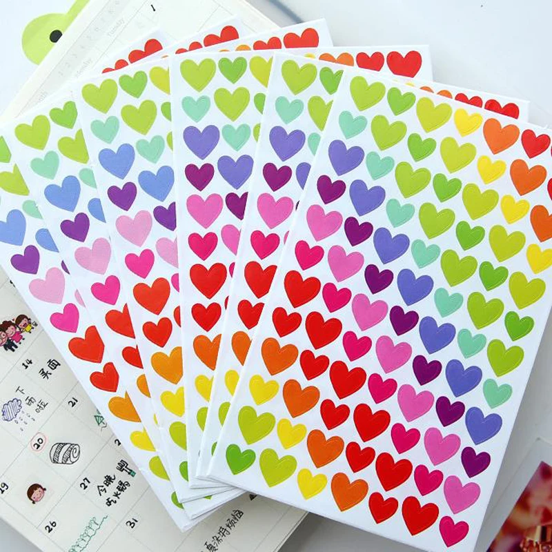 6 Pcs Kawaii Sticker Diary Planner Colorful Rainbow Heart Star Decoration Journal Scrapbook Albums Photo Toys for Kids
6 Pcs Kawaii Sticker Diary Planner Colorful Rainbow Heart Star Decoration Journal Scrapbook Albums Photo Toys for Kids