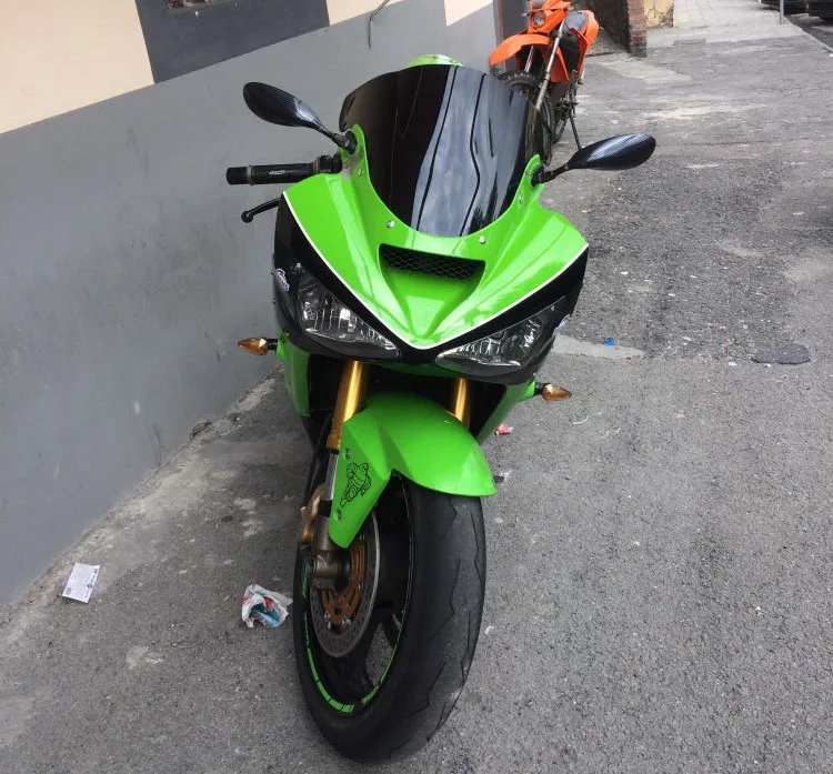 ZX6R ABS Smoke Motorcycle Windscreen Window Windshield Wind Deflector For Kawasaki ZX-6R 2003 2004 ZX 6R
ZX6R ABS Smoke Motorcycle Windscreen Window Windshield Wind Deflector For Kawasaki ZX-6R 2003 2004 ZX 6R
