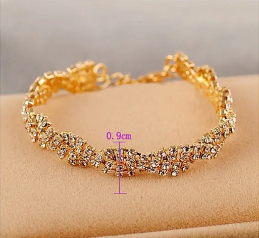 New Elegant Deluxe Silver Rhinestone Crystal Bracelet Bangle Jewelry For Women Girl Gift
New Elegant Deluxe Silver Rhinestone Crystal Bracelet Bangle Jewelry For Women Girl Gift
