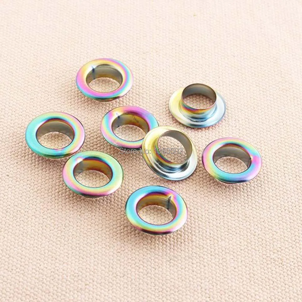 50pcs/lot 17mm outer Rainbow Colorful Vacuum Plating Grommet Practical eyelets with Washer for belt bag garment accessories
50pcs/lot 17mm outer Rainbow Colorful Vacuum Plating Grommet Practical eyelets with Washer for belt bag garment accessories