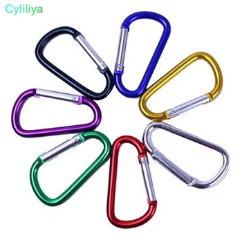300pcs Thickened diameter 46mm*23mm Aluminum Alloy D Styles Climbing Button With Lock Carabiner Keychain Camping Hanging Hook
300pcs Thickened diameter 46mm*23mm Aluminum Alloy D Styles Climbing Button With Lock Carabiner Keychain Camping Hanging Hook