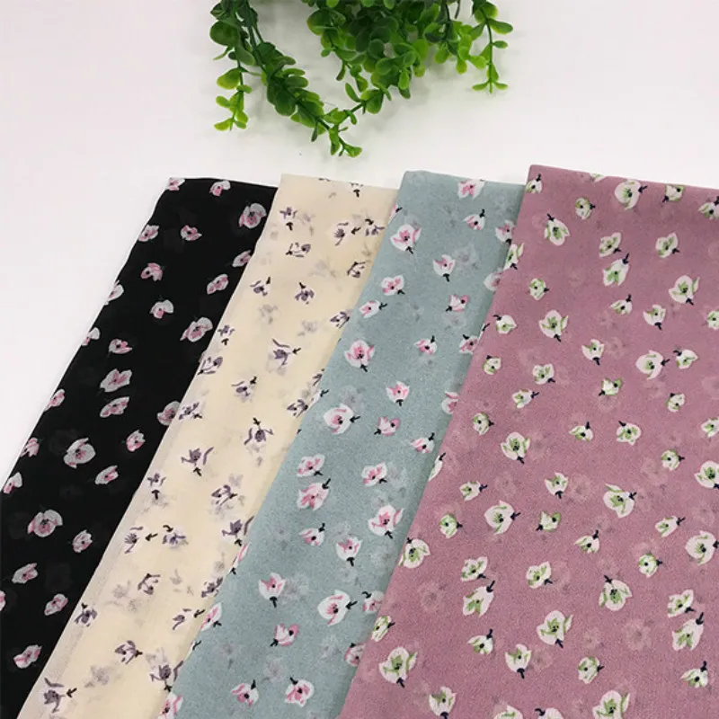 100% Polyester Woven Fabric Floral Print Chiffon Fabric DIY Sewing Fabric Patchwork Textile Dress Shirt Shawl Fabric
100% Polyester Woven Fabric Floral Print Chiffon Fabric DIY Sewing Fabric Patchwork Textile Dress Shirt Shawl Fabric