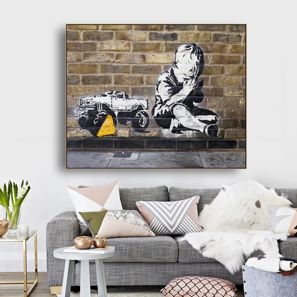Little Boy by Banksy Wall Art Decor Canvas Painting Calligraphy Poster and Print Decorative Picture for Living Room Home Decor
Little Boy by Banksy Wall Art Decor Canvas Painting Calligraphy Poster and Print Decorative Picture for Living Room Home Decor