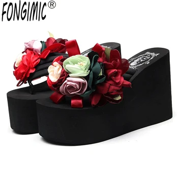 6cm-11cm High-heeled Summer Slippers Bohemia Flowers Thick-soled Flip-flops Slip-proof Muffin Beach Shoes Beach Sandals Slippers
6cm-11cm High-heeled Summer Slippers Bohemia Flowers Thick-soled Flip-flops Slip-proof Muffin Beach Shoes Beach Sandals Slippers