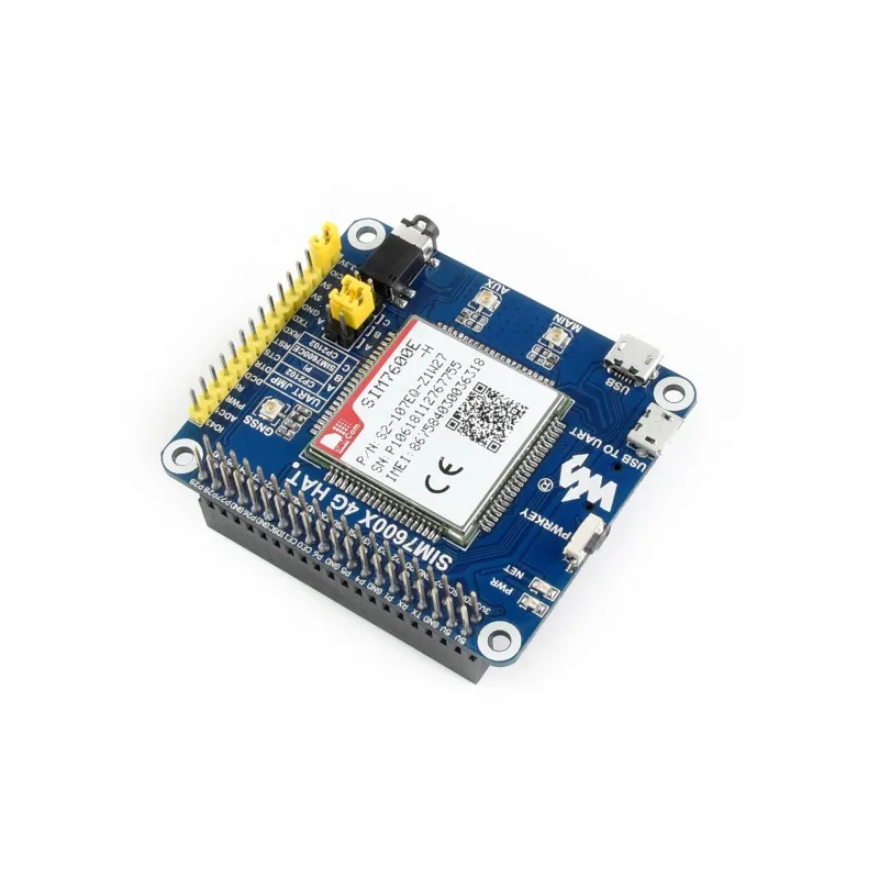 SIM7600E-H 4G GSM/GPRS/GNSS HAT Support Data Transfer 4G/3G/2G Communication for Raspberry Pi Zero Zero W 3B 3B+
SIM7600E-H 4G GSM/GPRS/GNSS HAT Support Data Transfer 4G/3G/2G Communication for Raspberry Pi Zero Zero W 3B 3B+