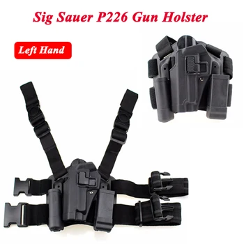 Sig Sauer P226 Gun Left / Right Hand Leg Holster w/ Magazine Flashlight Pouch Military Hunting Airsoft Air Gun Carry Holster
Sig Sauer P226 Gun Left / Right Hand Leg Holster w/ Magazine Flashlight Pouch Military Hunting Airsoft Air Gun Carry Holster