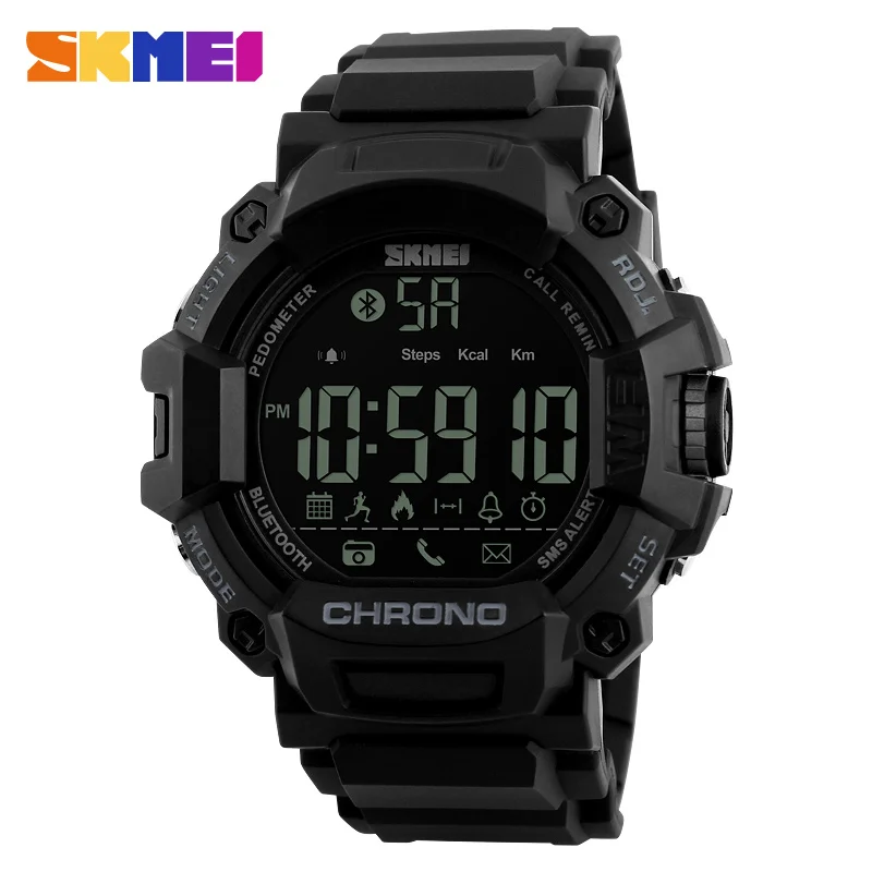 SKMEI 1249 Smart Watch Pedometer Bluetooth for Apple IOS Android 50m Waterproof Men Digital Wristwatch LCD Electronic Clocks
SKMEI 1249 Smart Watch Pedometer Bluetooth for Apple IOS Android 50m Waterproof Men Digital Wristwatch LCD Electronic Clocks