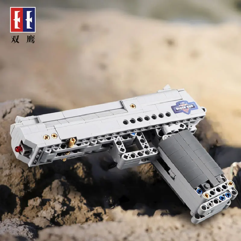 Building Block Gun Desert Eagle Pistol PUBG Soft Bullet Shooting Toys Assembly Model Educational Intelligence Boy Gift
Building Block Gun Desert Eagle Pistol PUBG Soft Bullet Shooting Toys Assembly Model Educational Intelligence Boy Gift