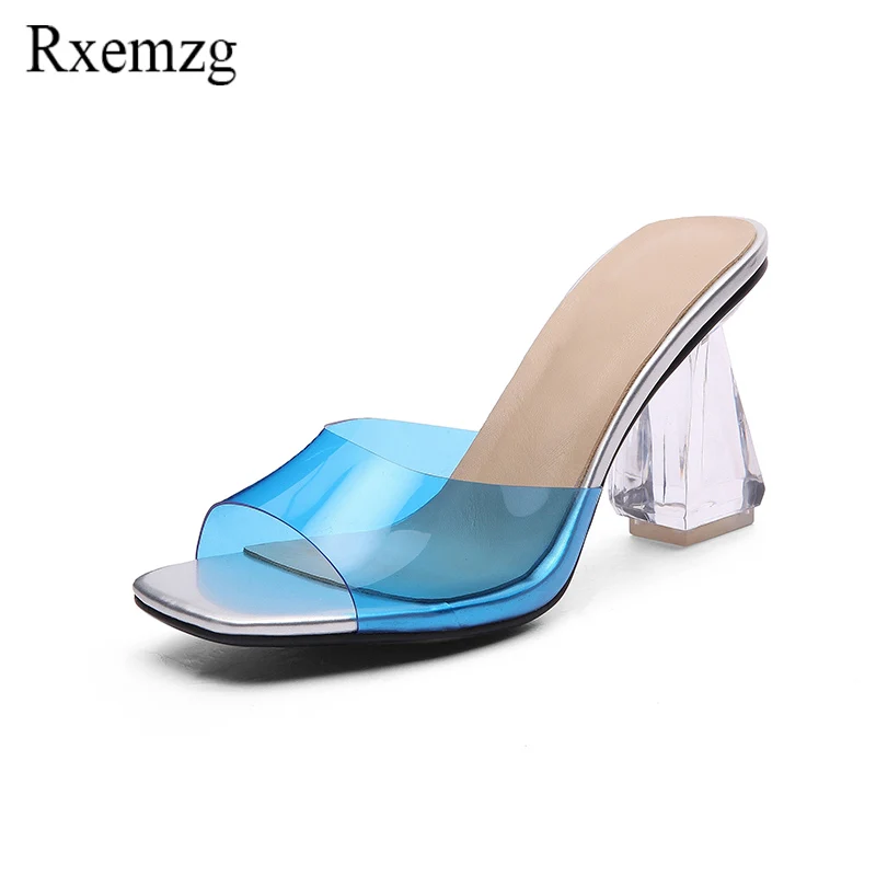Rxemzg summer shoes woman fashion sandals transparent high heels peep toe slip on PVC crystal shoes ladies sandel blue yellow
Rxemzg summer shoes woman fashion sandals transparent high heels peep toe slip on PVC crystal shoes ladies sandel blue yellow