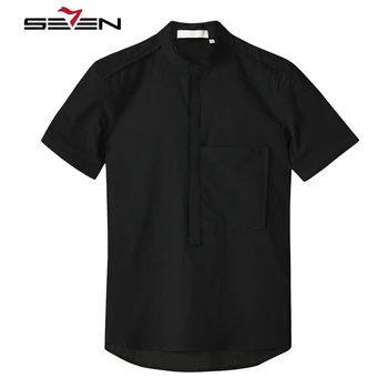 Seven7 Brand New Casual Fashion Mandarin Collar Shirt Men High-Quality Short Solid Male Shirts Breathable Simple Style 114A39030
Seven7 Brand New Casual Fashion Mandarin Collar Shirt Men High-Quality Short Solid Male Shirts Breathable Simple Style 114A39030