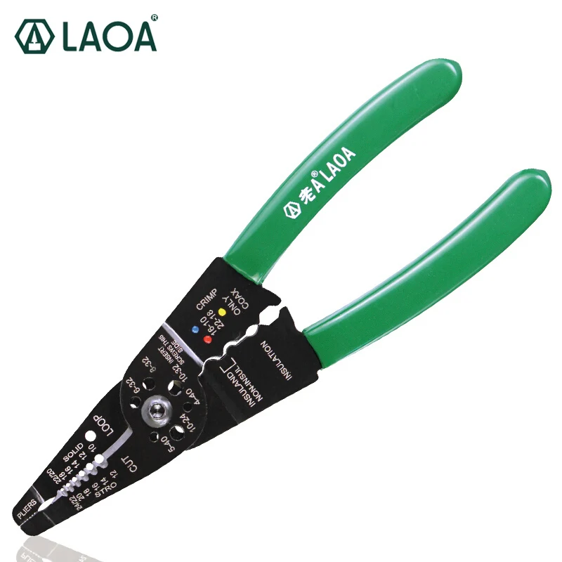 LAOA 8" Wire Stripping Pliers Multi-function Stripping Pliers for Terminal Crimping Cut Wire, Screw and Wire Stripping
LAOA 8" Wire Stripping Pliers Multi-function Stripping Pliers for Terminal Crimping Cut Wire, Screw and Wire Stripping