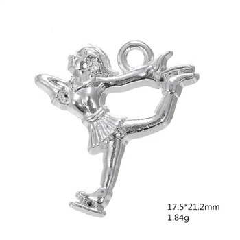 Silver Figure Skating Girl Pendant Charms Jewelry Accessories For DIY Handmade Keychain Necklace Bracelets Making
Silver Figure Skating Girl Pendant Charms Jewelry Accessories For DIY Handmade Keychain Necklace Bracelets Making
