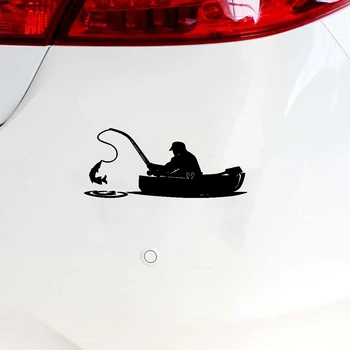 Dewtreetali Black/Sliver Fashion Fisherman Fishing On Board Car Sticker Covering The Body Of Interesting Vinyl Decal 15.2*6.5CM
Dewtreetali Black/Sliver Fashion Fisherman Fishing On Board Car Sticker Covering The Body Of Interesting Vinyl Decal 15.2*6.5CM