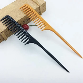 1Pcs 2 Colors Professional Tail Comb For Salon Barber Section Hair Brush Hairdressing Tool DIY Hair Wide Teeth Combs
1Pcs 2 Colors Professional Tail Comb For Salon Barber Section Hair Brush Hairdressing Tool DIY Hair Wide Teeth Combs
