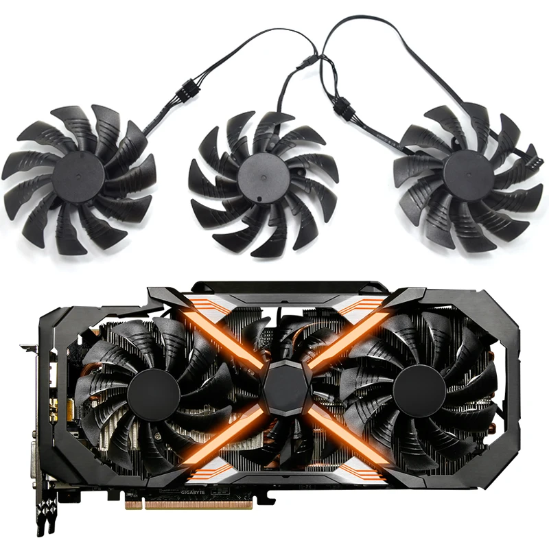 95 мм T129215BU PLD10015B12H DC 12 В GTX1080 Ti кулер вентилятор для GIGAYTE AORUS GeForce GTX 1080 Xtreme Edition 11G