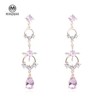 MENGJIQIAO 2018 Korean New Elegant Square Water Drop Crystal Long Earrings For Women Rhinestone Geometric Circle Dangle Pendient
MENGJIQIAO 2018 Korean New Elegant Square Water Drop Crystal Long Earrings For Women Rhinestone Geometric Circle Dangle Pendient