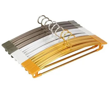 3 Colors Strong Thick Aluminum Metal Hanger for Clothes Suit with Trouser Bar (20 pieces/ Lot)
3 Colors Strong Thick Aluminum Metal Hanger for Clothes Suit with Trouser Bar (20 pieces/ Lot)