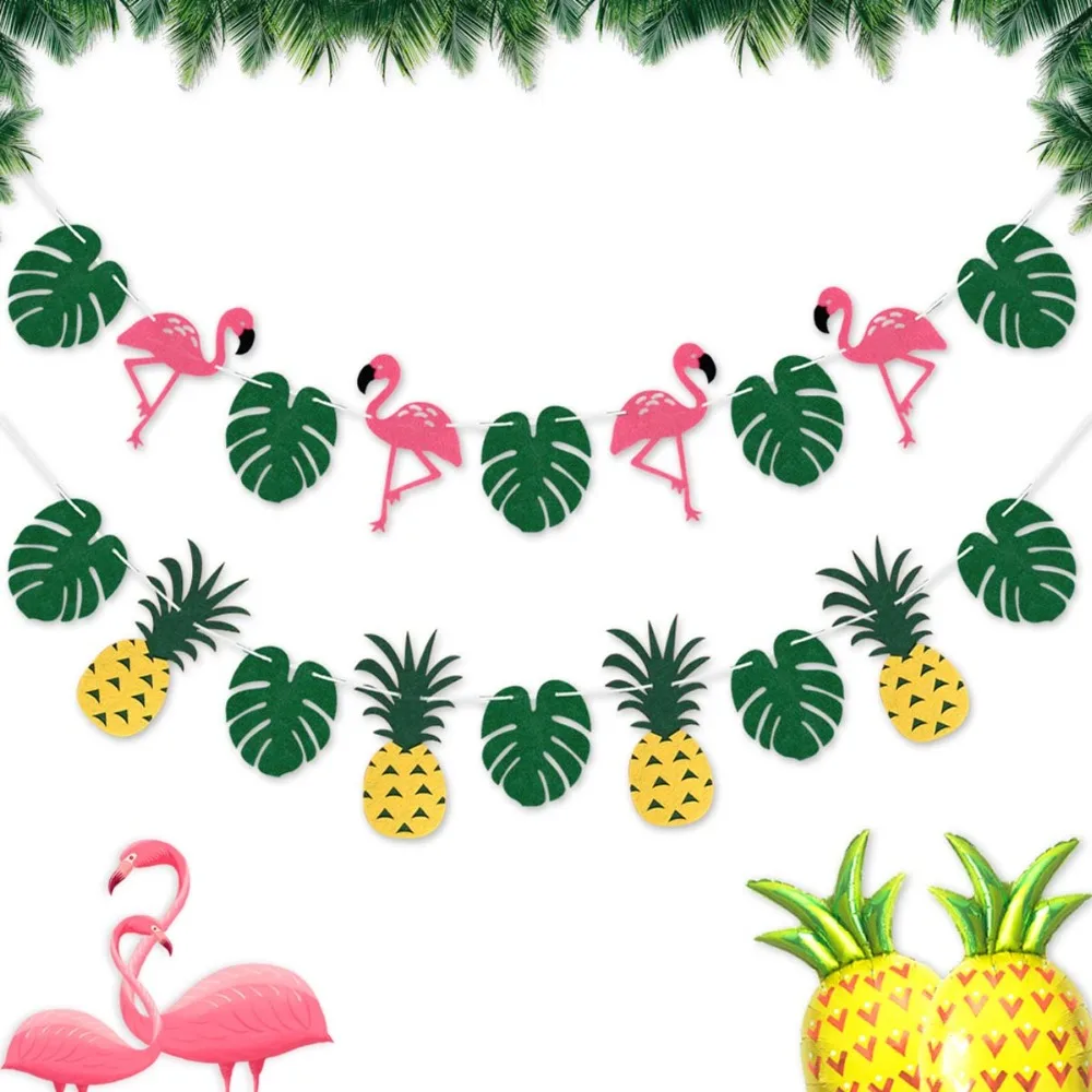 Summer Tropical Luau Party Banner Bunting Garlands Hawaiian Beach Theme Birthday Party DIY Decoration Flamingo Party Palm Leaves
Summer Tropical Luau Party Banner Bunting Garlands Hawaiian Beach Theme Birthday Party DIY Decoration Flamingo Party Palm Leaves