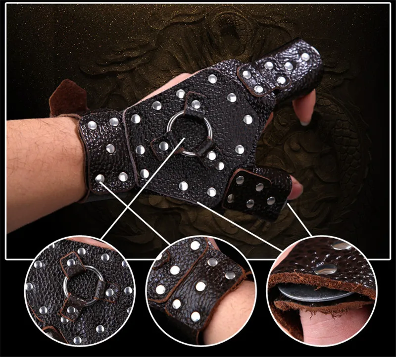 Professional Real leather protective Wrist Support gloves Hunting Slingshot fishing dart Handguard wristbands protect your hands
Professional Real leather protective Wrist Support gloves Hunting Slingshot fishing dart Handguard wristbands protect your hands