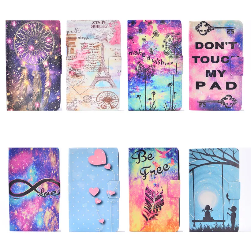 Painted Case Cover For HUAWEI MediaPad M2 8.0 inch Case Tablet Case Flip Stand Cover with Card Bag Soft Inner