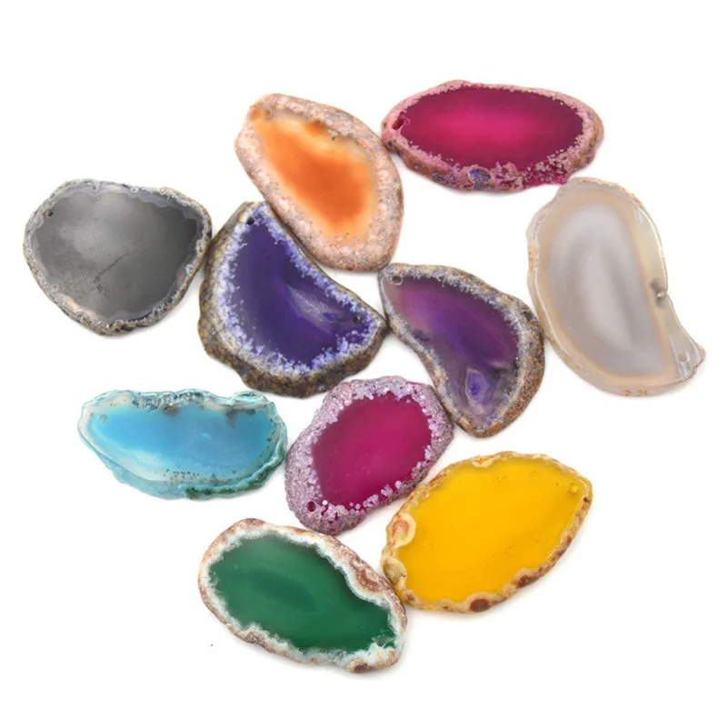 1Pc Agates Geode Druzy Pendant Connector For DIY Bracelet Necklace Making Jewelry Findings Accessories Random
1Pc Agates Geode Druzy Pendant Connector For DIY Bracelet Necklace Making Jewelry Findings Accessories Random