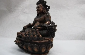 Chinese 100% Purple Bronze Copper Buddhism Jambhala mammon God Buddha Statue 
Chinese 100% Purple Bronze Copper Buddhism Jambhala mammon God Buddha Statue