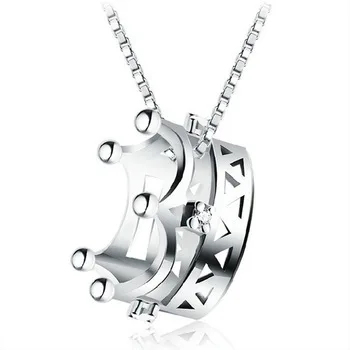 Korean fashion Silver Plated Imperial Crown Princess Crystal Necklace Pendant Jewelry (not match chain)
Korean fashion Silver Plated Imperial Crown Princess Crystal Necklace Pendant Jewelry (not match chain)