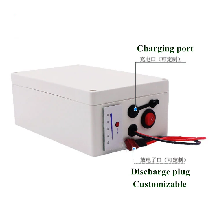 Brand 12v 50Ah solar street lamp energy storage lithium battery pack outdoor lighting solar lithium battery + 12.6v 3A charger (4)