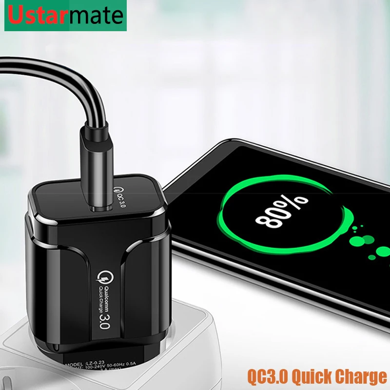 Quick Charge QC 3.0 Mobile Phone USB Portable US EU Universal Charger For HUAWEI iPhone Tablet iPad xiaomi Samsung Fast Charging
Quick Charge QC 3.0 Mobile Phone USB Portable US EU Universal Charger For HUAWEI iPhone Tablet iPad xiaomi Samsung Fast Charging