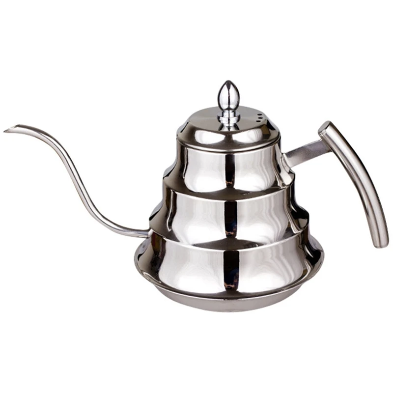 Kitchen Coffee Pot Stainless Steel Coffee Drip Kettle Tea Pot, 1.2L Fine Mouth Coffee Pot
Kitchen Coffee Pot Stainless Steel Coffee Drip Kettle Tea Pot, 1.2L Fine Mouth Coffee Pot