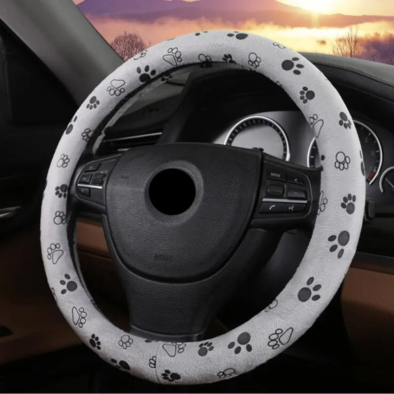 2 Color Soft Cute No Bad Smell Footprint Auto Car Interior Accessories Steering Wheels Cover Anti-slip 38CM 15"
2 Color Soft Cute No Bad Smell Footprint Auto Car Interior Accessories Steering Wheels Cover Anti-slip 38CM 15"