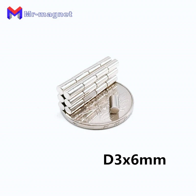 2000Pcs 3x6 Neodymium Magnet Permanent N35 NdFeB Super Strong Powerful Small Round Magnetic Magnets Disc 3 x 6mm magnet D3x6 3*6
2000Pcs 3x6 Neodymium Magnet Permanent N35 NdFeB Super Strong Powerful Small Round Magnetic Magnets Disc 3 x 6mm magnet D3x6 3*6