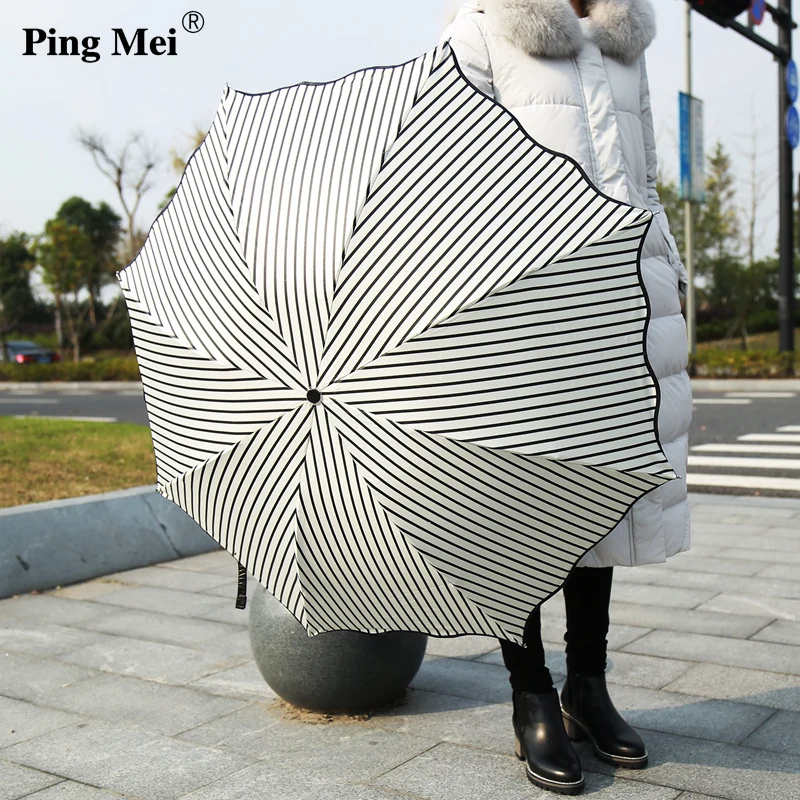 Striple Sunshade Umbrella For Women Sun Protection Sun&Rain Umbrella High Quality Windproof Umbrella Sombrillas
Striple Sunshade Umbrella For Women Sun Protection Sun&Rain Umbrella High Quality Windproof Umbrella Sombrillas