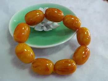 This stone source two generation Poland old beeswax Bracelet amber beeswax barrel Bead Bracelet hand on men and women 
This stone source two generation Poland old beeswax Bracelet amber beeswax barrel Bead Bracelet hand on men and women