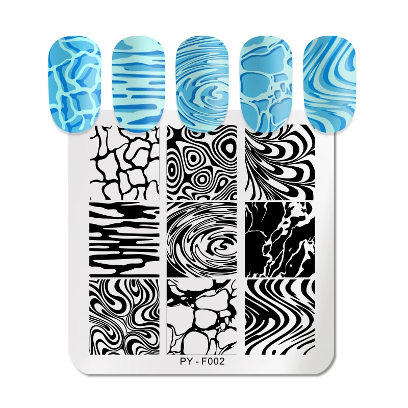 PICT YOU Square Stamping Plates Water Patterns Series Stainless Steel Nail Image Design Stamp Templates for Nail Design F002
PICT YOU Square Stamping Plates Water Patterns Series Stainless Steel Nail Image Design Stamp Templates for Nail Design F002