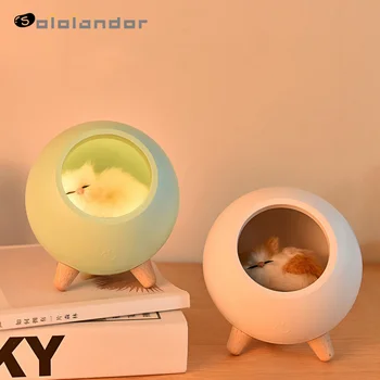 Kitten USB Charging Atmosphere Night Light Bedroom Bedside Sleeping Practical Feeding Lamp Charging LED Ambiance Light Cute Gift
Kitten USB Charging Atmosphere Night Light Bedroom Bedside Sleeping Practical Feeding Lamp Charging LED Ambiance Light Cute Gift